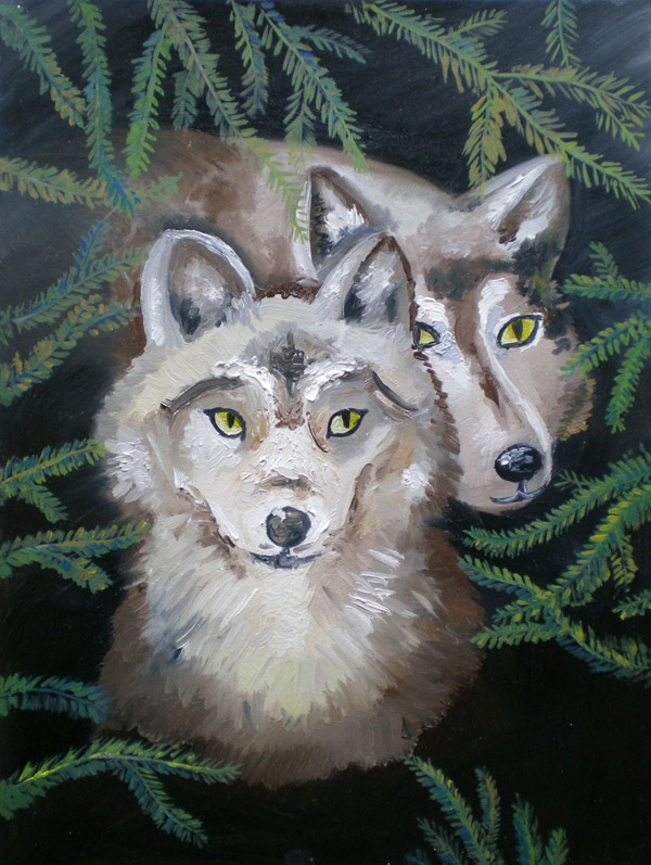 Худякова Анастасия, 12 лет, Верность,2009,масло